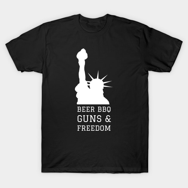 Beer, BBQ, Guns & Freedom T-Shirt by Room Thirty Four